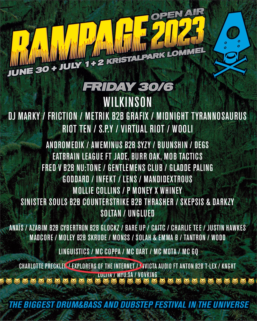 Explorers of the Internet at Rampage Open Air in Lommel