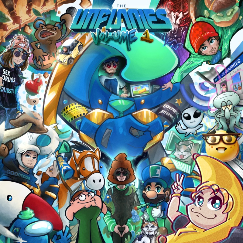 Cover art for The Unfunnies I by Explorers of the Internet